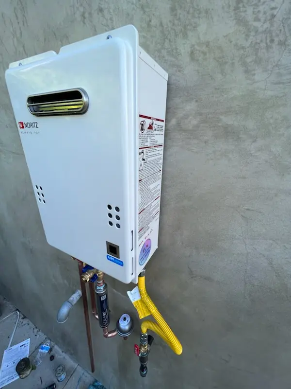 Tankless water heater installation for Mirror Park homes